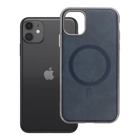 Etui na iPhone 11 Gentleman Mag Cover zgodne z MagSafe granatowe