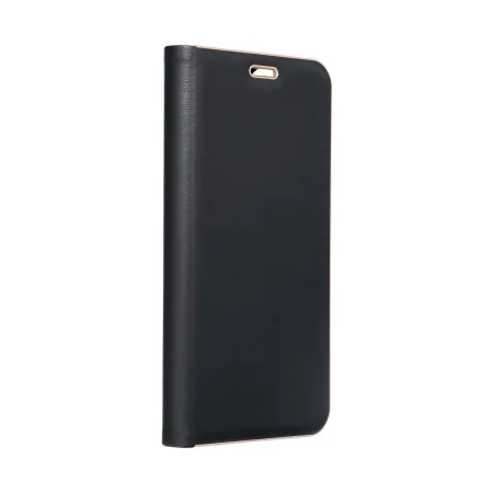 Etui z klapką na Samsung S25 EDGE Luna Book Gold czarne