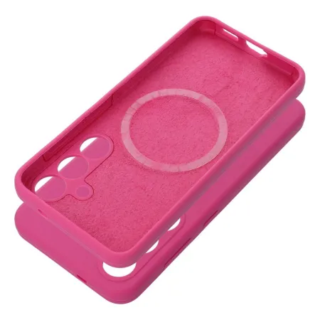 Etui na Samsung S25 ULTRA Silicone 2mm (camera protection) zgodne z MagSafe różowe