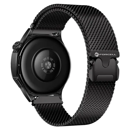 Pasek do Samsung Galaxy Watch Forcell F-Design FS10 magnetyczny stal 20 mm czarny