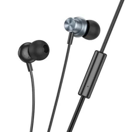 Słuchawki przewodowe douszne Jack 3,5 mm Hoco M110 szare