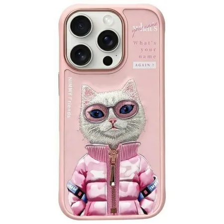 NIMMY futerał COOL&CUTE 2.0 Cat do IPHONE 16 Pro różowy