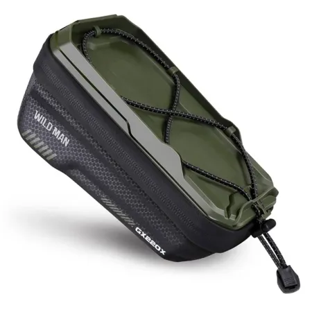 WILDMAN sakwa rowerowa na ramę na zamek 1L (4" - 7") GX220X zielona