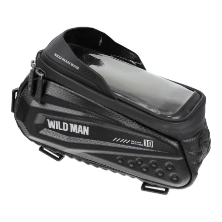 WILDMAN sakwa rowerowa na ramę na zamek 1,2L (4" - 7") ES10 czarna