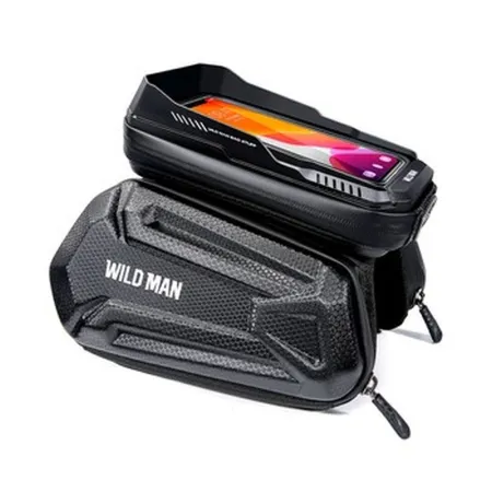 WILDMAN sakwa rowerowa na ramę na zamek 1,2L (4" - 7") XT6 czarna