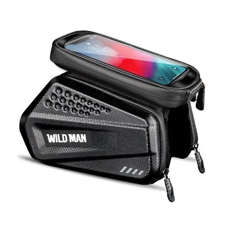 WILDMAN sakwa rowerowa na ramę na zamek 1,2L (4"-7") ES6 czarna