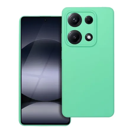 Etui na Xiaomi Redmi Note 14S Silicone 2mm (camera protection) miętowe