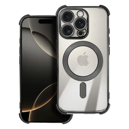 Etui na iPhone 17 AIR Antishock Electro zgodne z MagSafe czarne