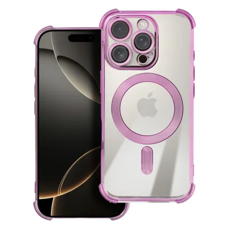 Etui na iPhone 17 AIR Antishock Electro zgodne z MagSafe purpurowe