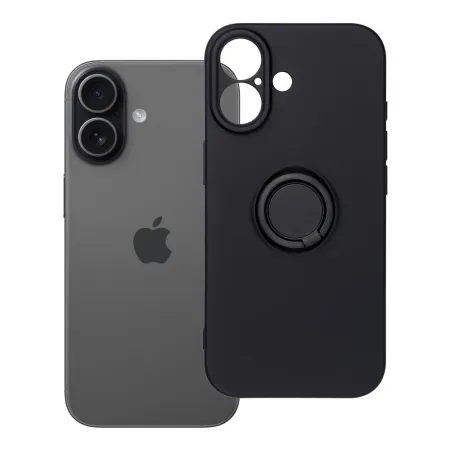 Etui na iPhone 17 Silicone Ring czarne