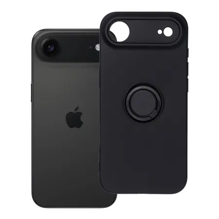 Etui na iPhone 17 AIR Silicone Ring czarne