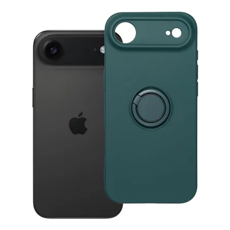 Etui na iPhone 17 AIR Silicone Ring zielone
