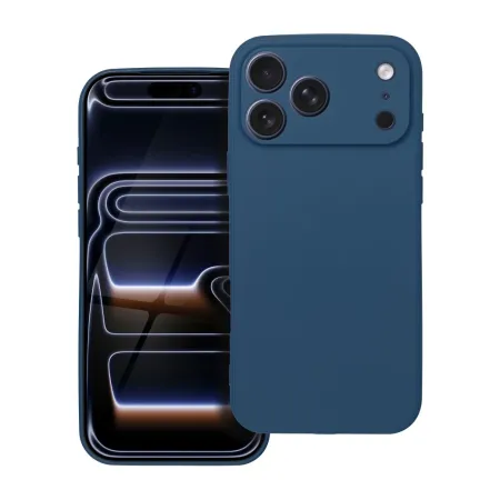 Etui na iPhone 17 Pro Max / 18 Pro Max (low camera edge) Soft ciemnoniebieskie