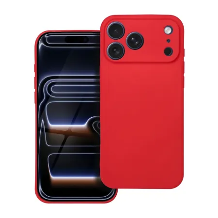 Etui na iPhone 17 Pro Max / 18 Pro Max (low camera edge) Soft czerwone