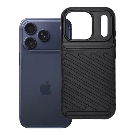 Etui na iPhone 17 Pro / 18 Pro (low camera edge) Thunder czarne