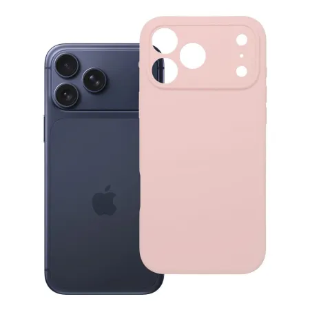 Etui na iPhone 17 Pro Max / 18 Pro Max (low camera edge) Silicone 2mm (camera protection) pudrowy róż