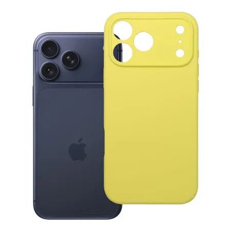 Etui na iPhone 17 Pro Max / 18 Pro Max (low camera edge) Silicone 2mm (camera protection) zółte