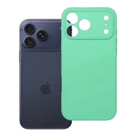 Etui na iPhone 17 Pro Max / 18 Pro Max (low camera edge) Silicone 2mm (camera protection) miętowe