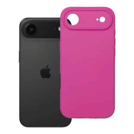Etui na iPhone 17 AIR Silicone 2mm (camera protection) zgodne z MagSafe różoweówe