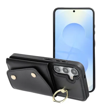 Etui na Samsung S25 EDGE Wonder z portfelem czarne