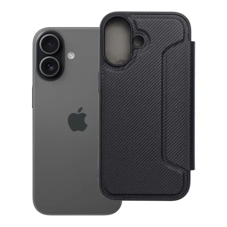 Etui z klapką na iPhone 17 Razor Book czarne