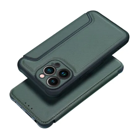 Etui z klapką na iPhone 17 / 18 Razor Book ciemnozielone