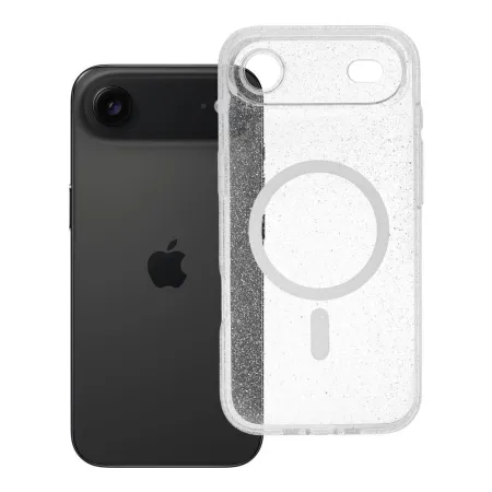 Etui na iPhone 17 AIR Clear Mag Cover - Glitter (Str / Camera Protection) zgodne z MagSafe transparent glitter