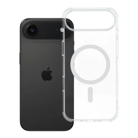 Etui na iPhone 17 AIR Drop Glue Colorful Ring Mag Cover zgodne z MagSafe białe