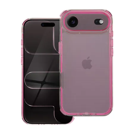 Etui na iPhone 17 AIR Matrix Clear pudrowy róż