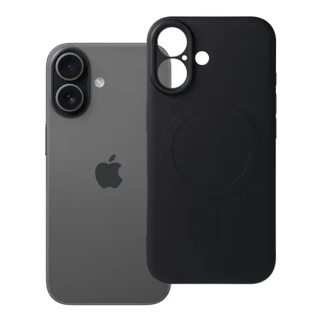 Etui na iPhone 17 Silicone Mag Cover zgodne z MagSafe (camera protection) czarne