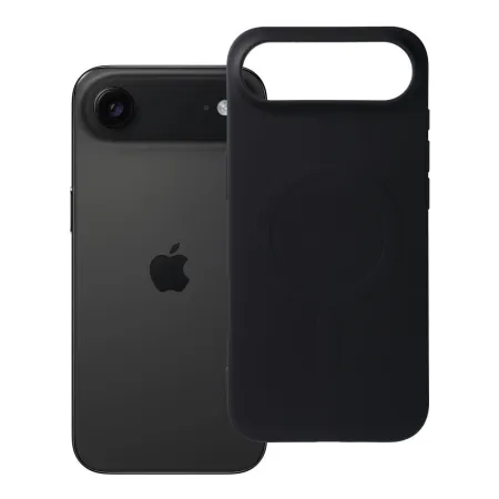 Etui na iPhone 17 AIR Silicone Mag Cover zgodne z MagSafe (big hole) czarne