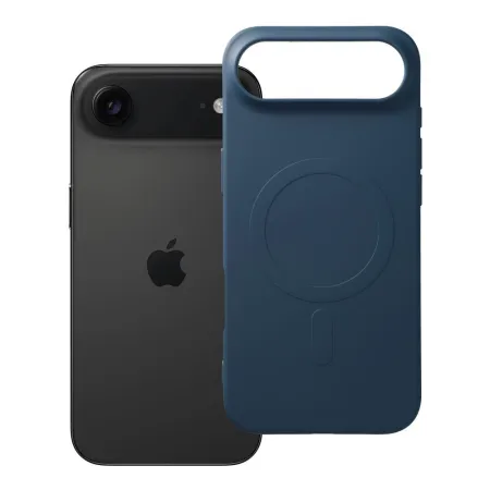 Etui na iPhone 17 AIR Silicone Mag Cover zgodne z MagSafe (big hole) niebieskie