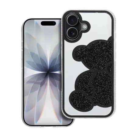 Etui na iPhone 17 Teddy Bear czarne