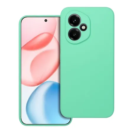 Etui na Honor 400 5G Silicone 2mm (camera protection) miętowe