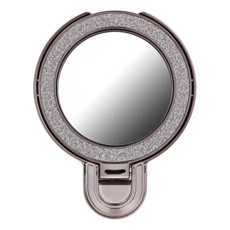 Stojak na telefon CIRCLE MIRROR - naklejany - czarny