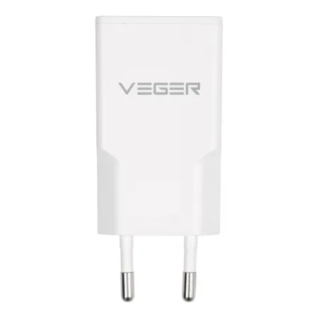 Ładowarka sieciowa do telefonu VEGER USB A + USB C QC PD 30W 30W1A1C biała