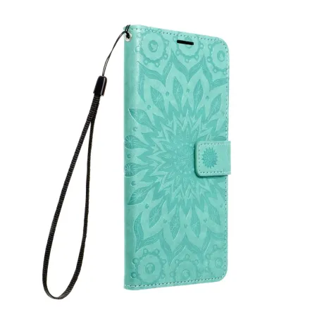 Etui z klapką na Samsung A17 / A18 Mezzo Book mandala zielone