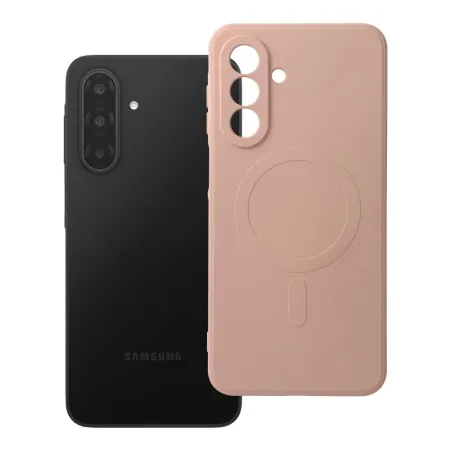 Etui na Samsung A17 / A18 Silicone Mag Cover zgodne z MagSafe (camera protection) różowe