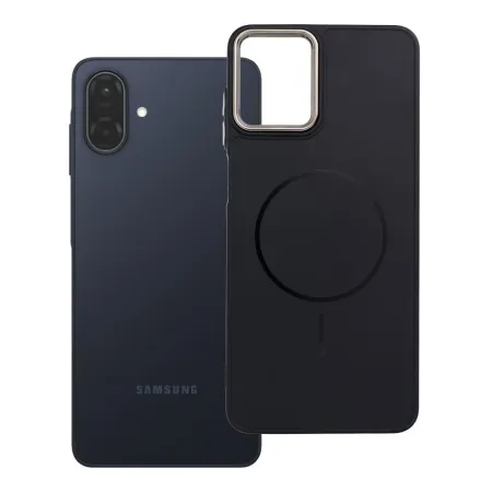 Etui na Samsung A07 / A08 Frame Mag Cover zgodne z MagSafe czarne