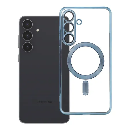 Etui na Samsung S25 FE Electro Mag Cover zgodne z MagSafe niebieskie