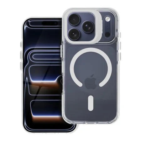 Etui na iPhone 17 AIR Lens Mag Cover zgodne z MagSafe białe