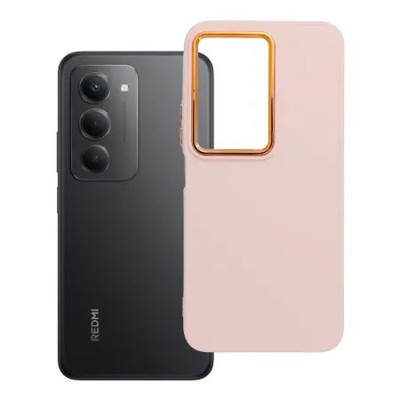 Etui na XIaomi Redmi 15 4G / 5G (169mm) Frame pudrowy róż