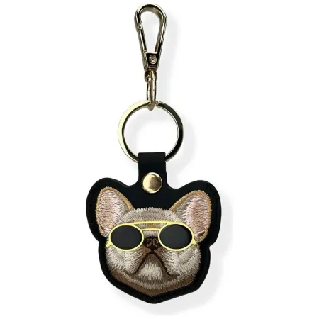 NIMMY etui na lokalizator / brelok GLASSES COOL DOG czarny