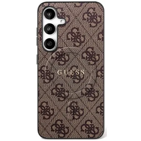 GUESS futerał do SAMSUNG S25 FE kompatybilny z MagSafe GUHMS25FEG4GFRW (Ring Classic Logo) brązowy