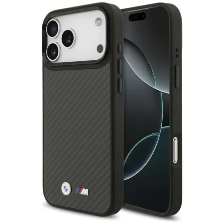 BMW futerał do IPHONE 17 Pro Max kompatybilny z MagSafe BMHMP17X24CFMMK (Kevlar Matt) black