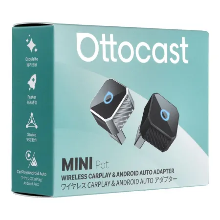 Bezprzewodowy Adapter samochodowy OTTOCAST Mini Cube T3 srebrny