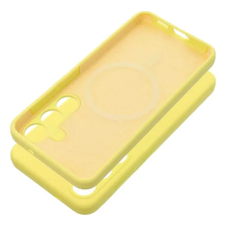 Etui na Honor 400 SMART Silicone 2mm (camera protection) zgodne z MagSafe żółte