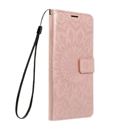 Etui z klapką na Motorola G06 Mezzo Book mandala złoto-różowe