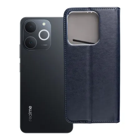 Etui z klapką na Realme NOTE 70 Smart Magneto granatowe