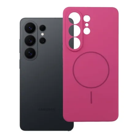 Etui na Samsung S26 ULTRA Silicone 2mm (camera protection) zgodne z MagSafe różoweówe